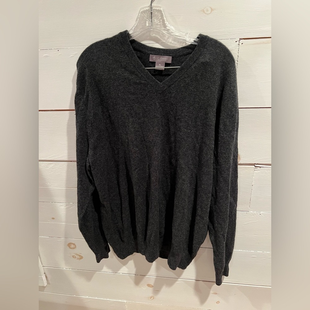 Daniel Cremieux Signature Collection Men's 100% Cashmere Sweater, EUC, V-neck.
